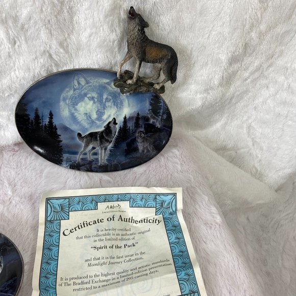 The Bradford Exchange 2009 "The Spirit Of  1st Issue In Moonlight Journey Series - Picture 3 of 4